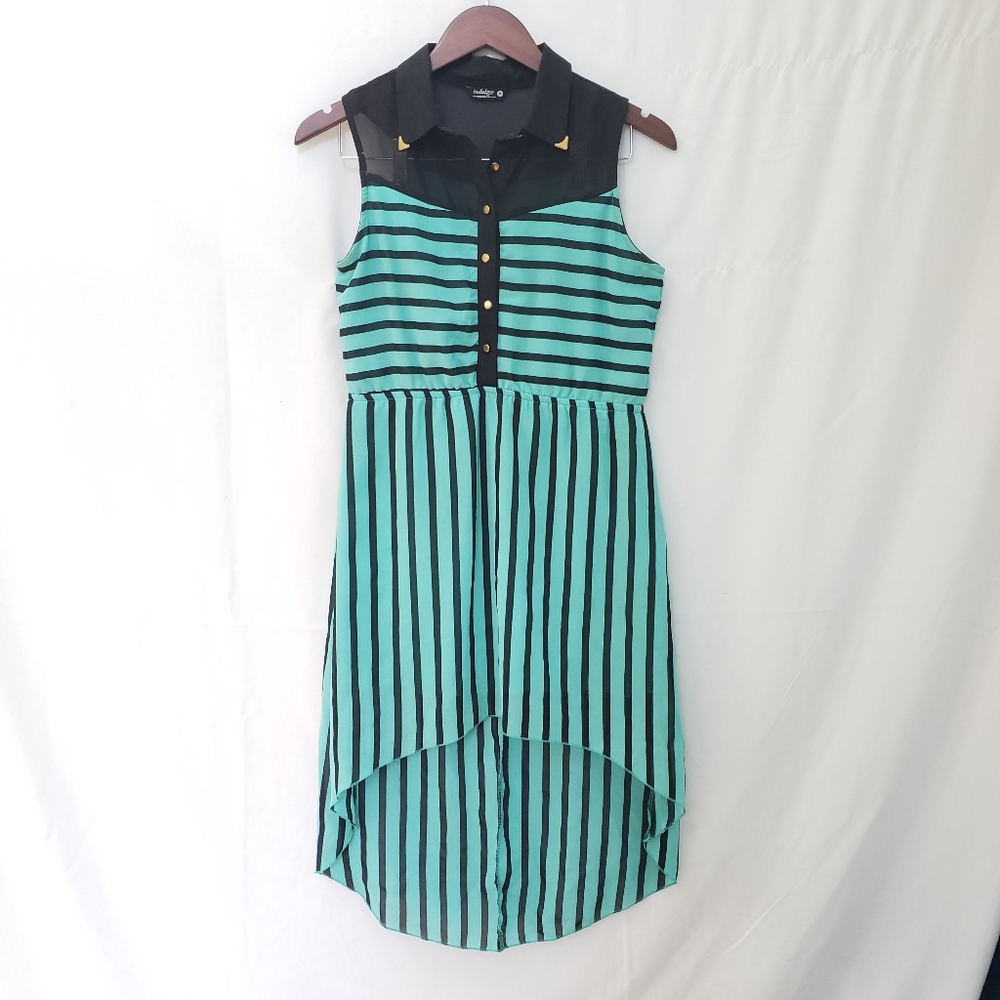 Indulge - Dress - Hi-Lo - Gold Detail - Sz Sm